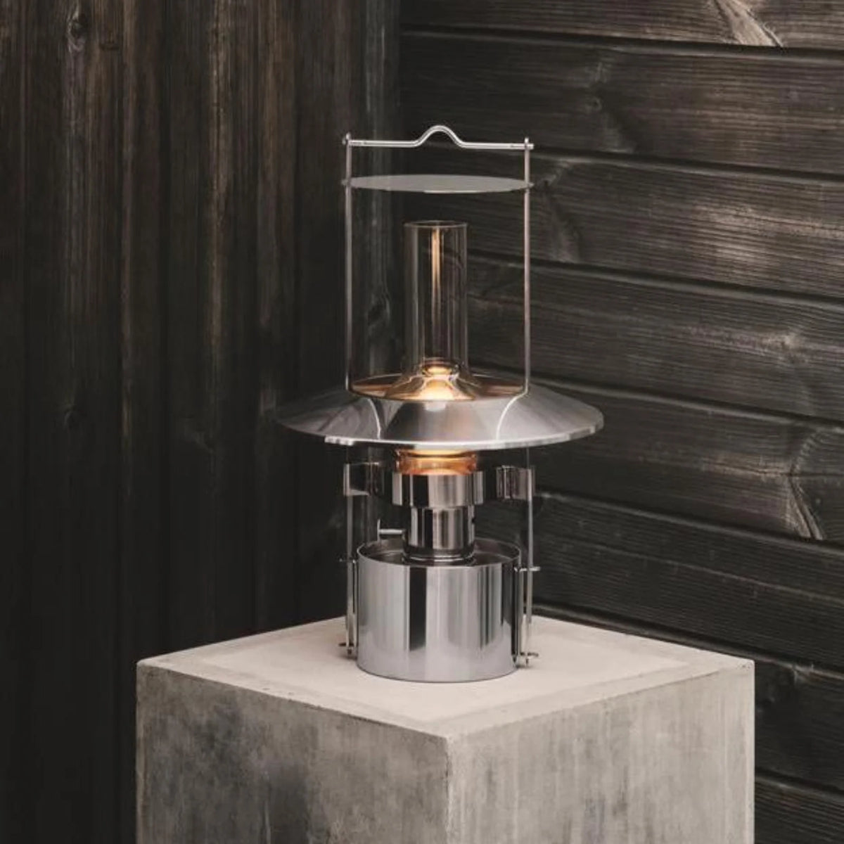 EM ship's lamp with rechargeable insert - large