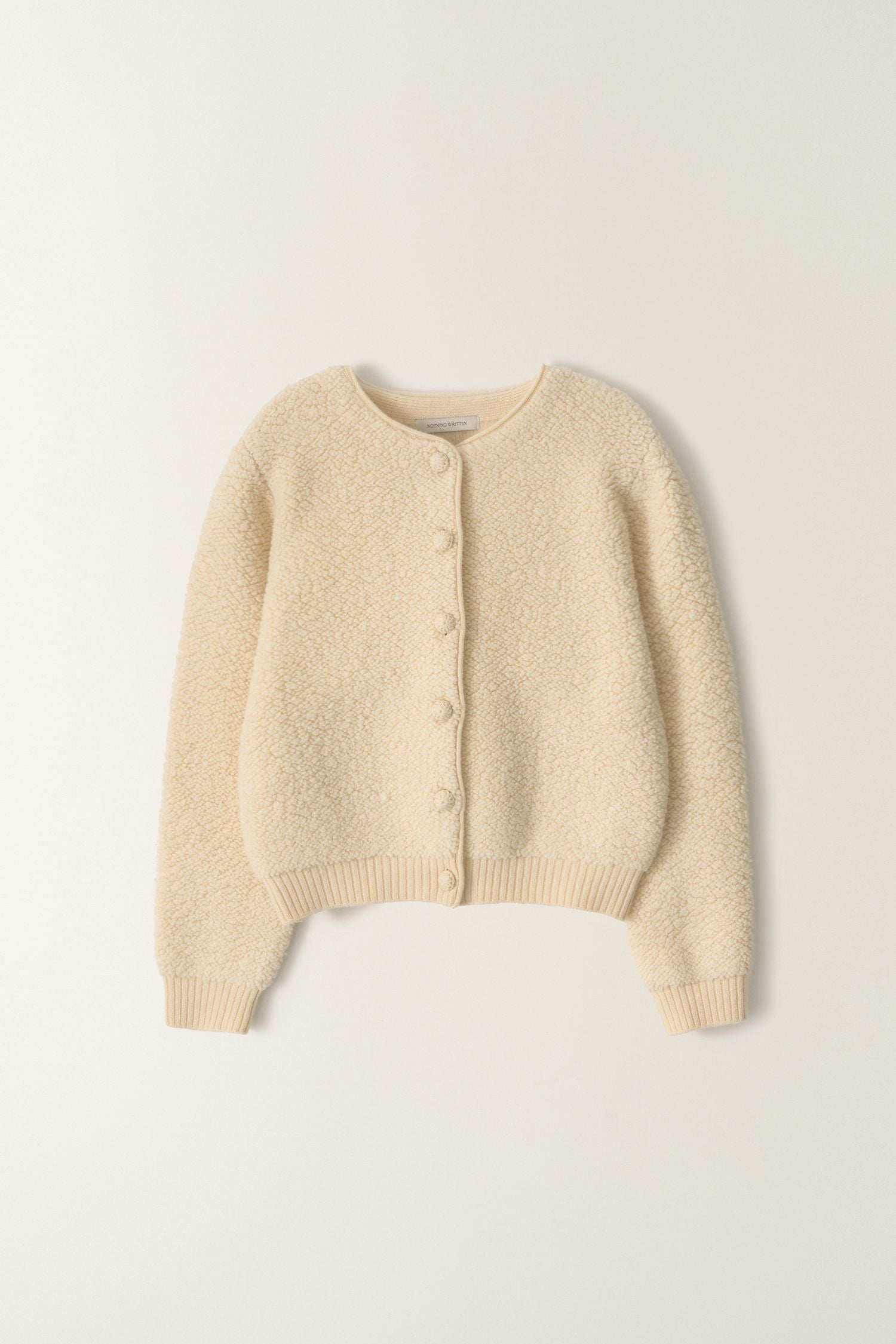 Lett boucle cardigan (Ivory)