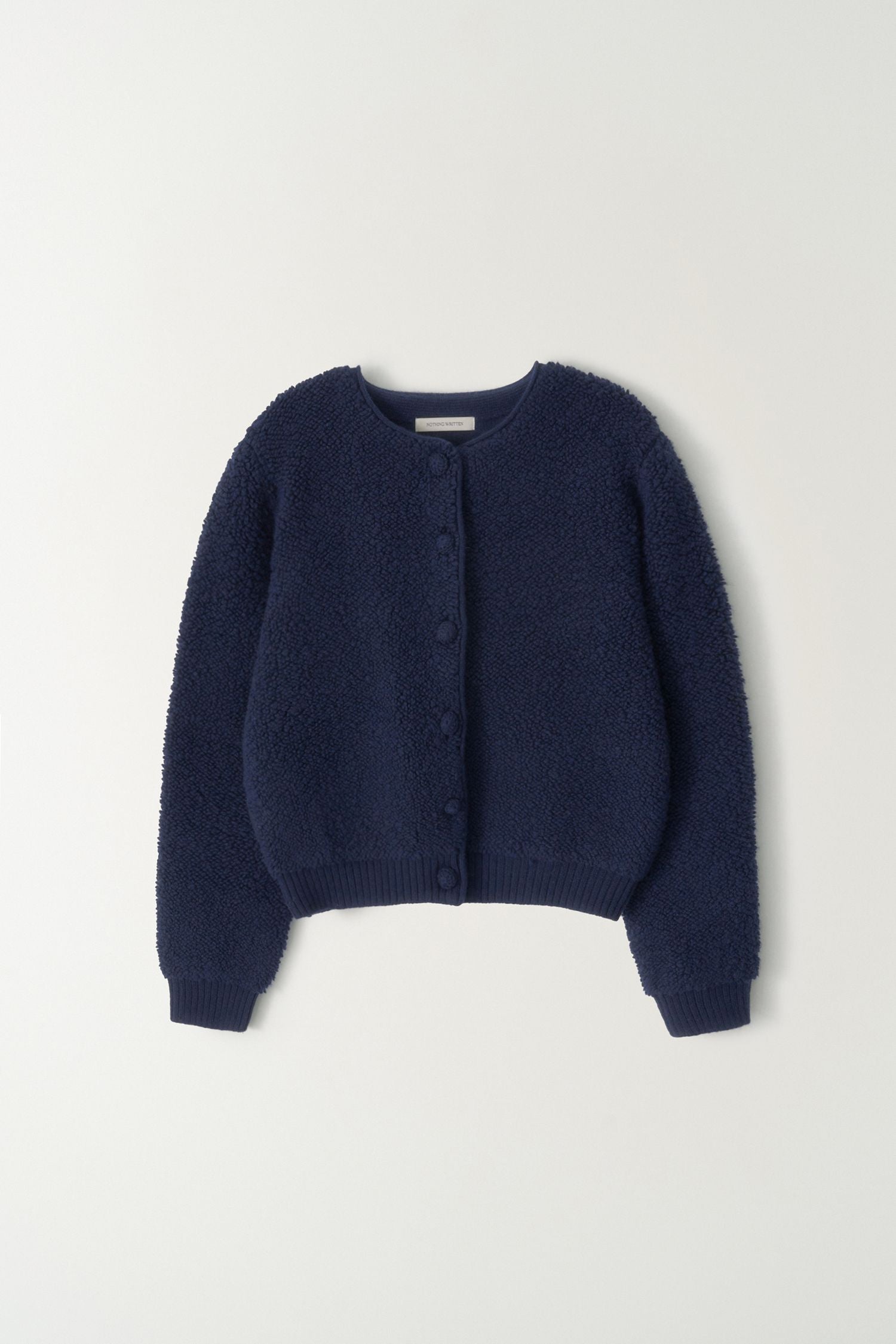 LETT BOUCLE CARDIGAN (Navy)