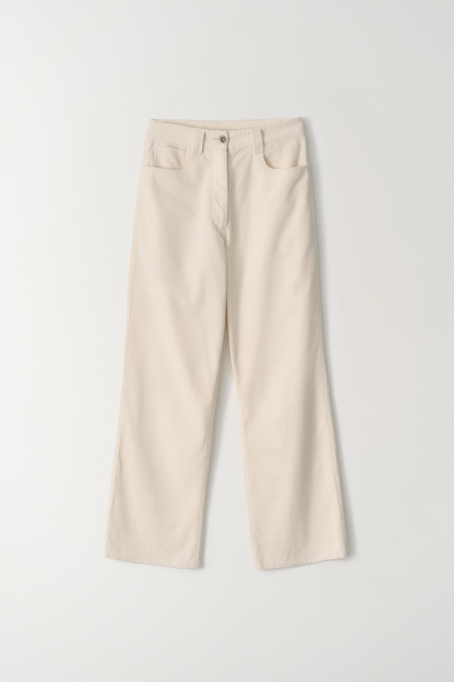WASHED CORDUROY PANTS (ivory)