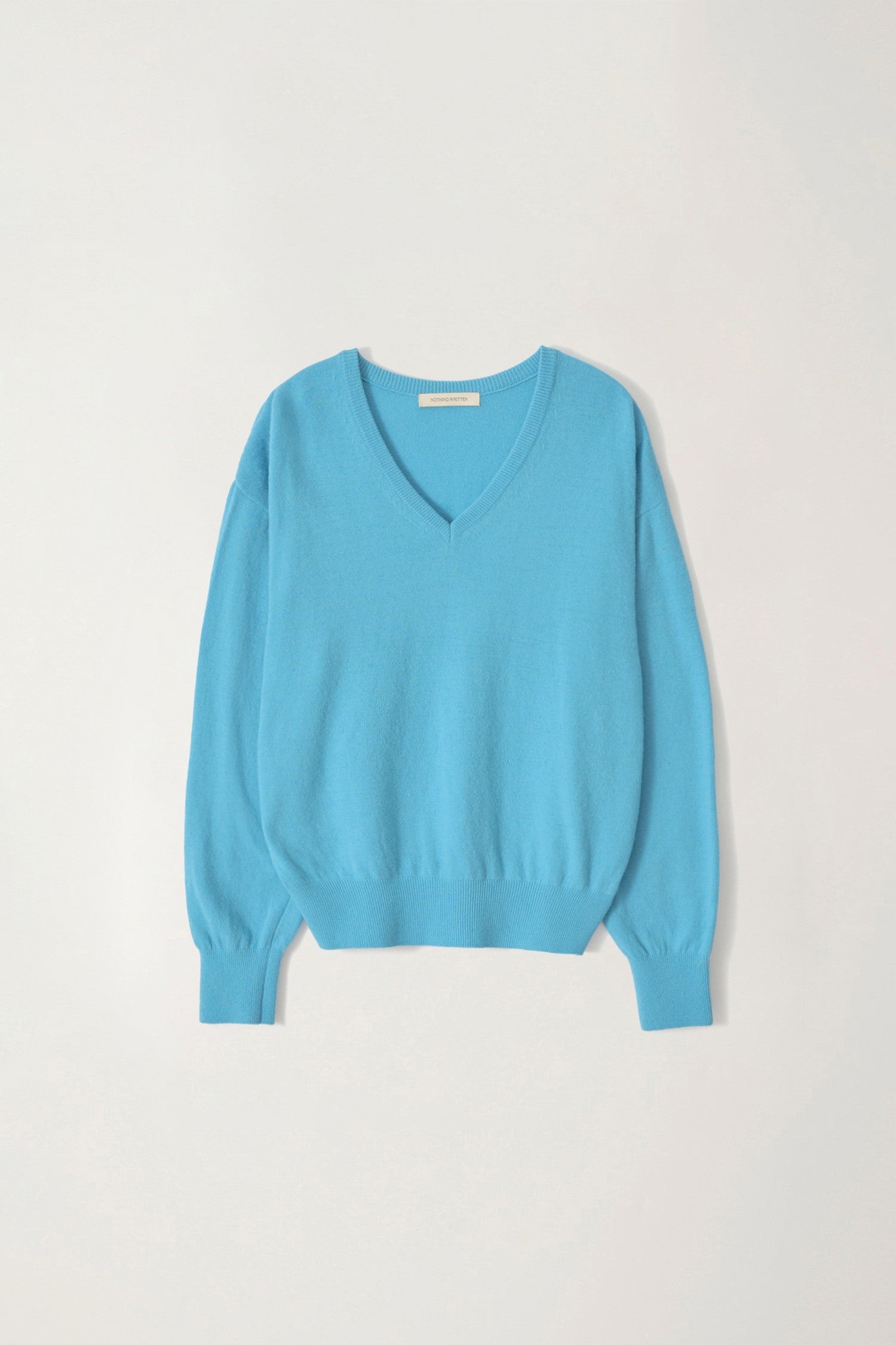 PUNO V-NECK PULLOVER - Blue