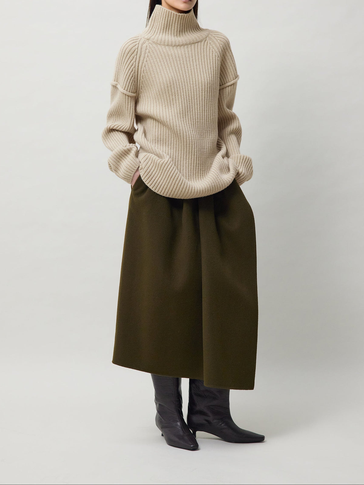 MORGAN WOOL CASH TURTLENECK KNITWEAR