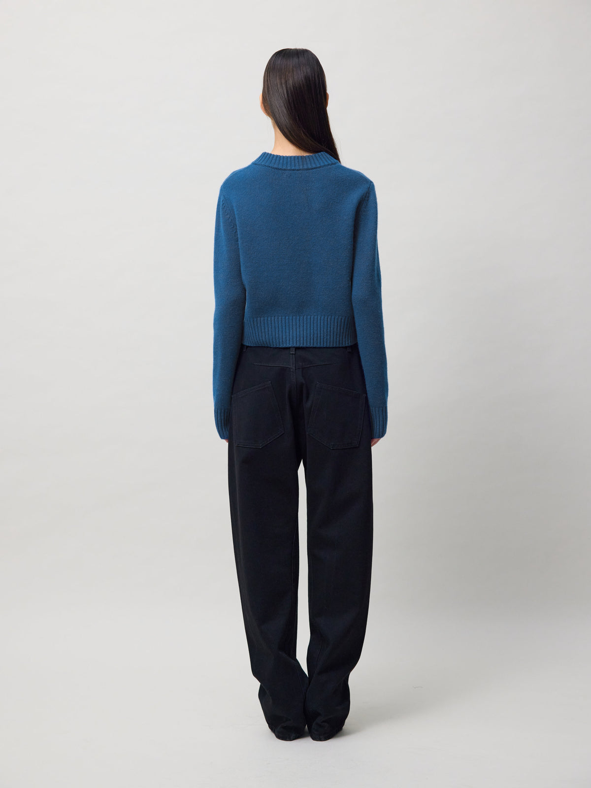 ISLIT WOOL CASHMERE V NECK KNITWEAR