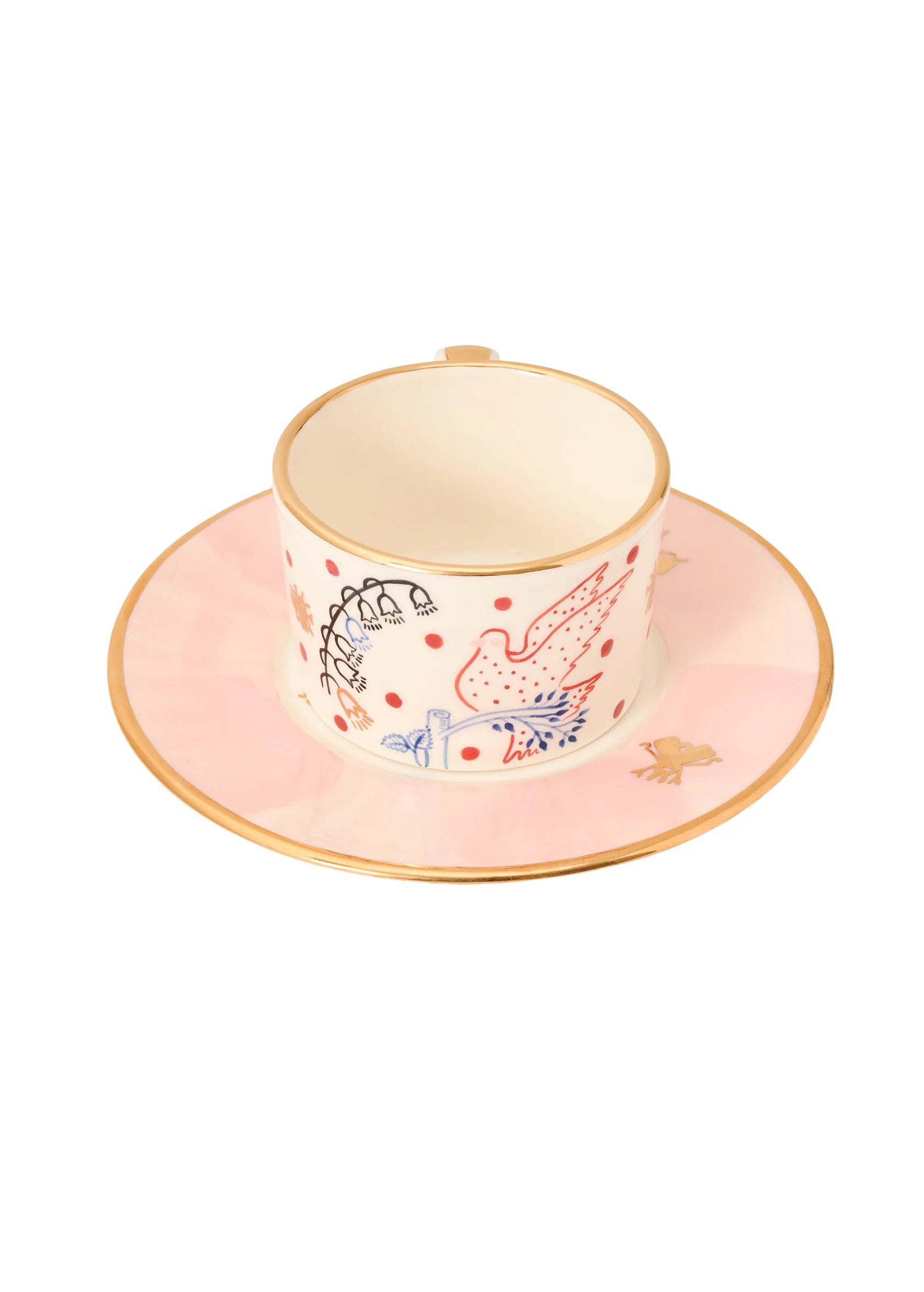 Dove Tea Cup and Saucer Set