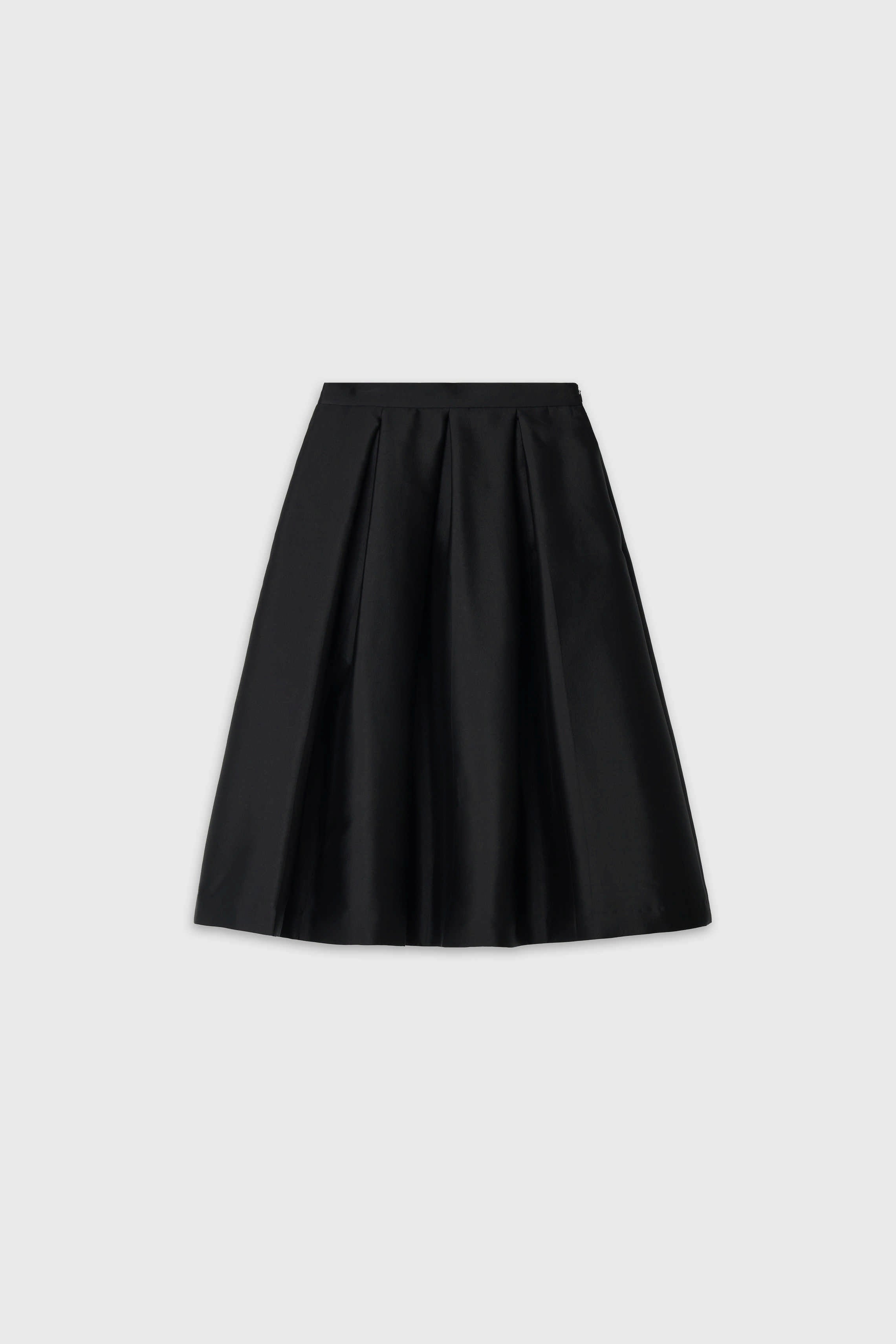 WOOL SILK RIBBON FULL SKIRT