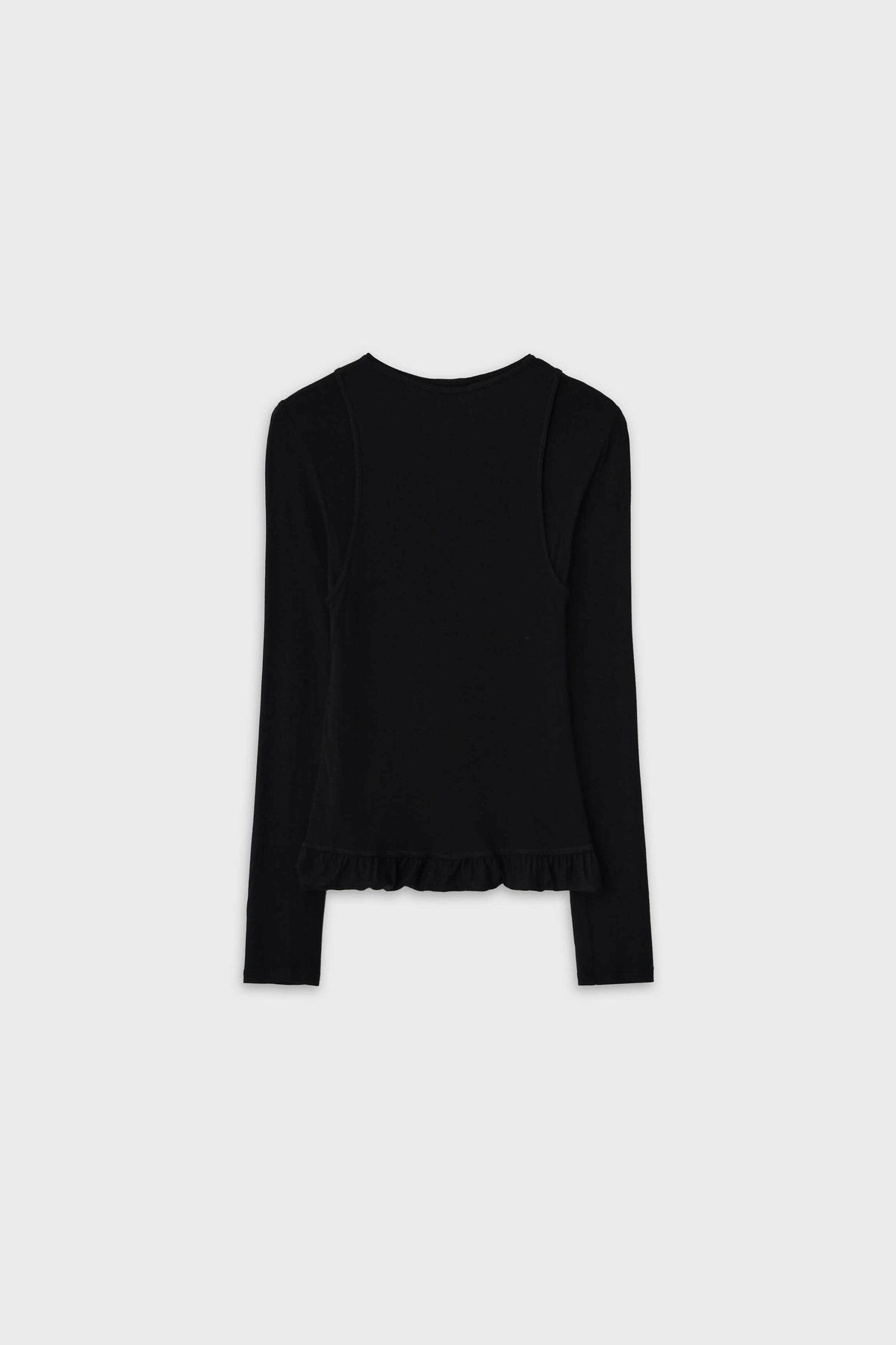 DUAL LINE PEPLUM TEE