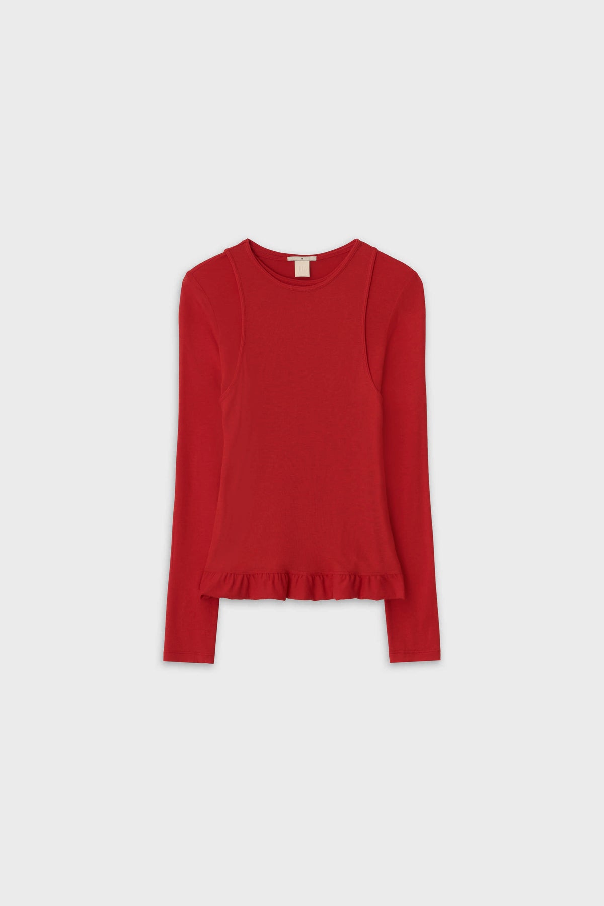 DUAL LINE PEPLUM TEE