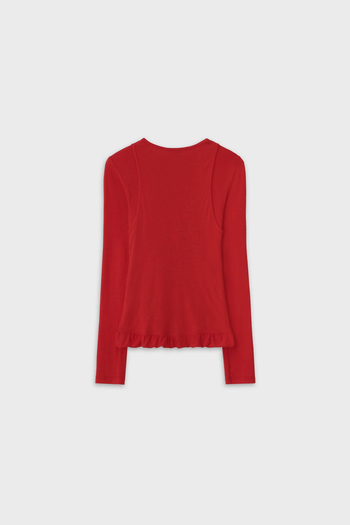 DUAL LINE PEPLUM TEE