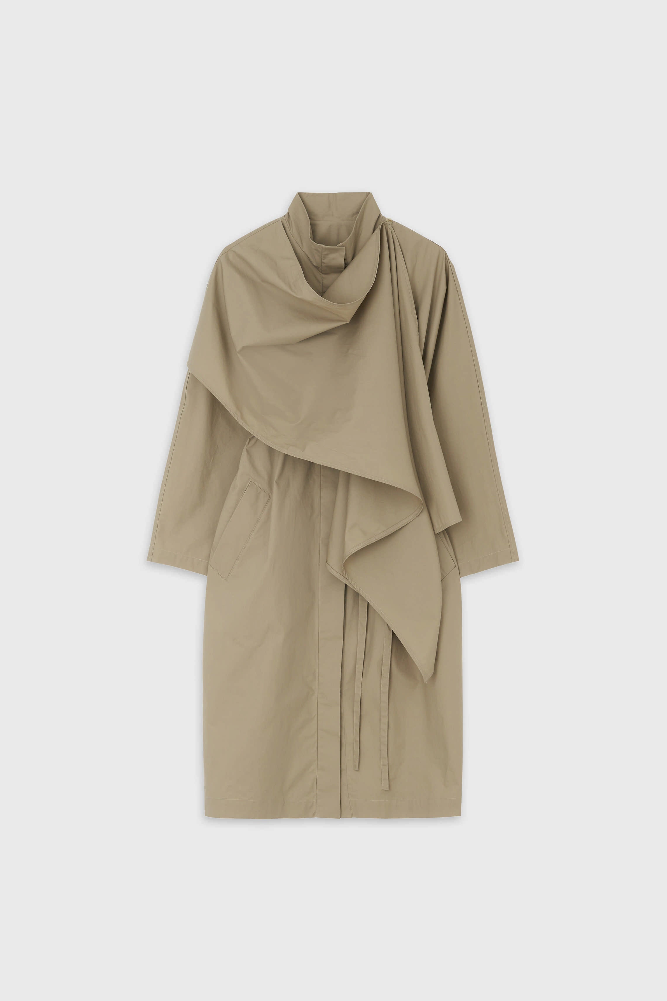 CAPED COAT - Beige