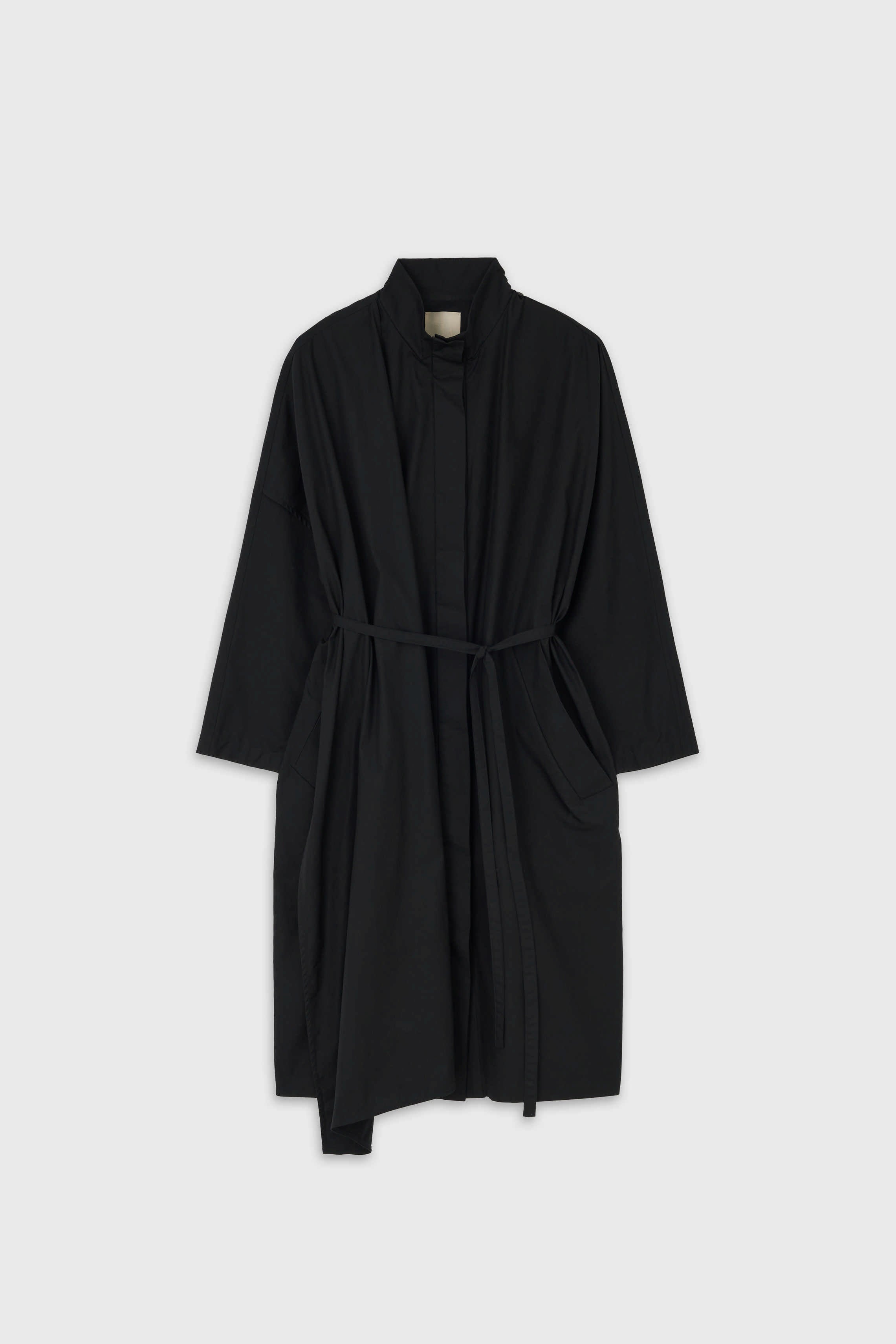 CAPED COAT - Black