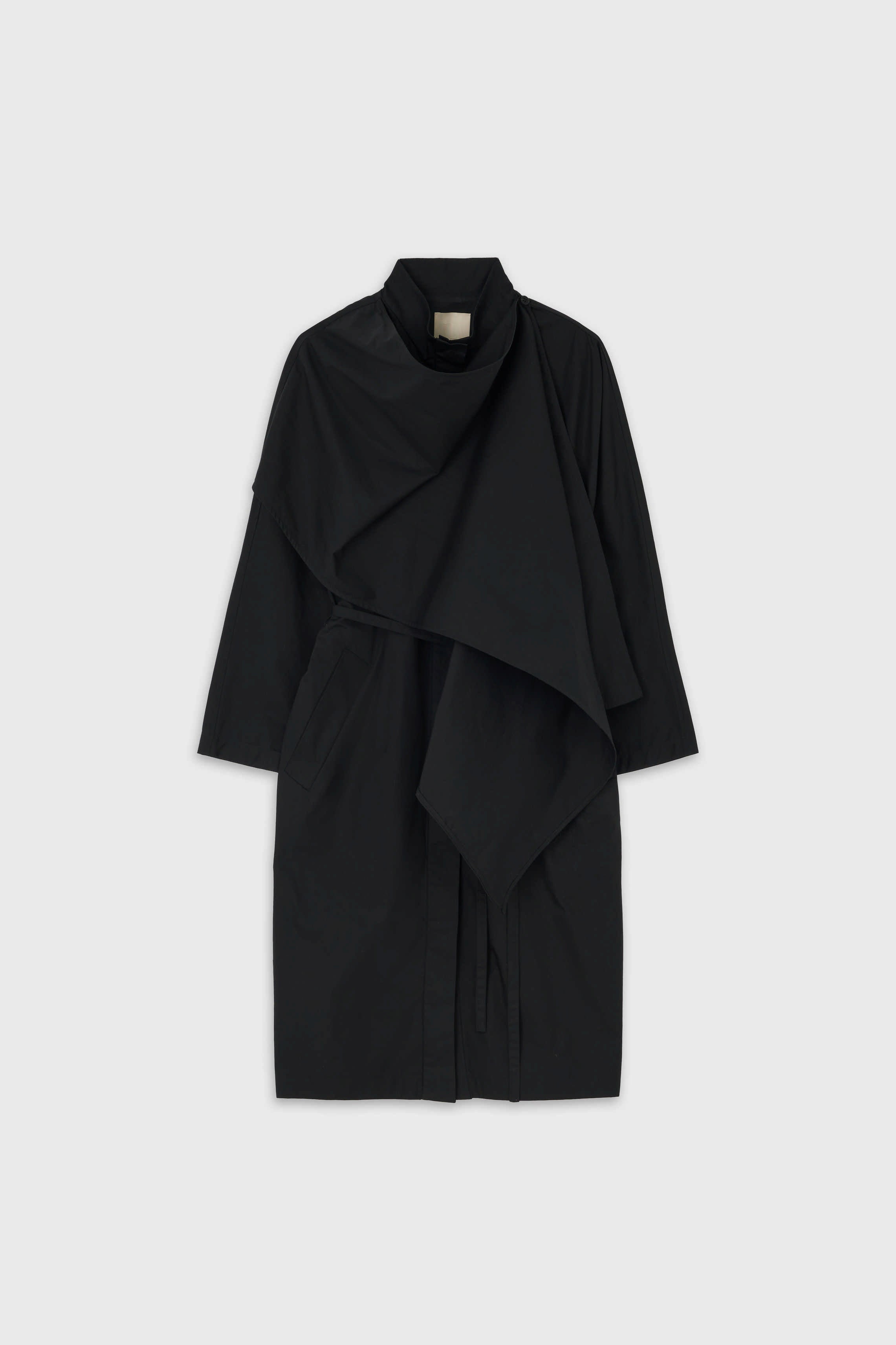 CAPED COAT - Black