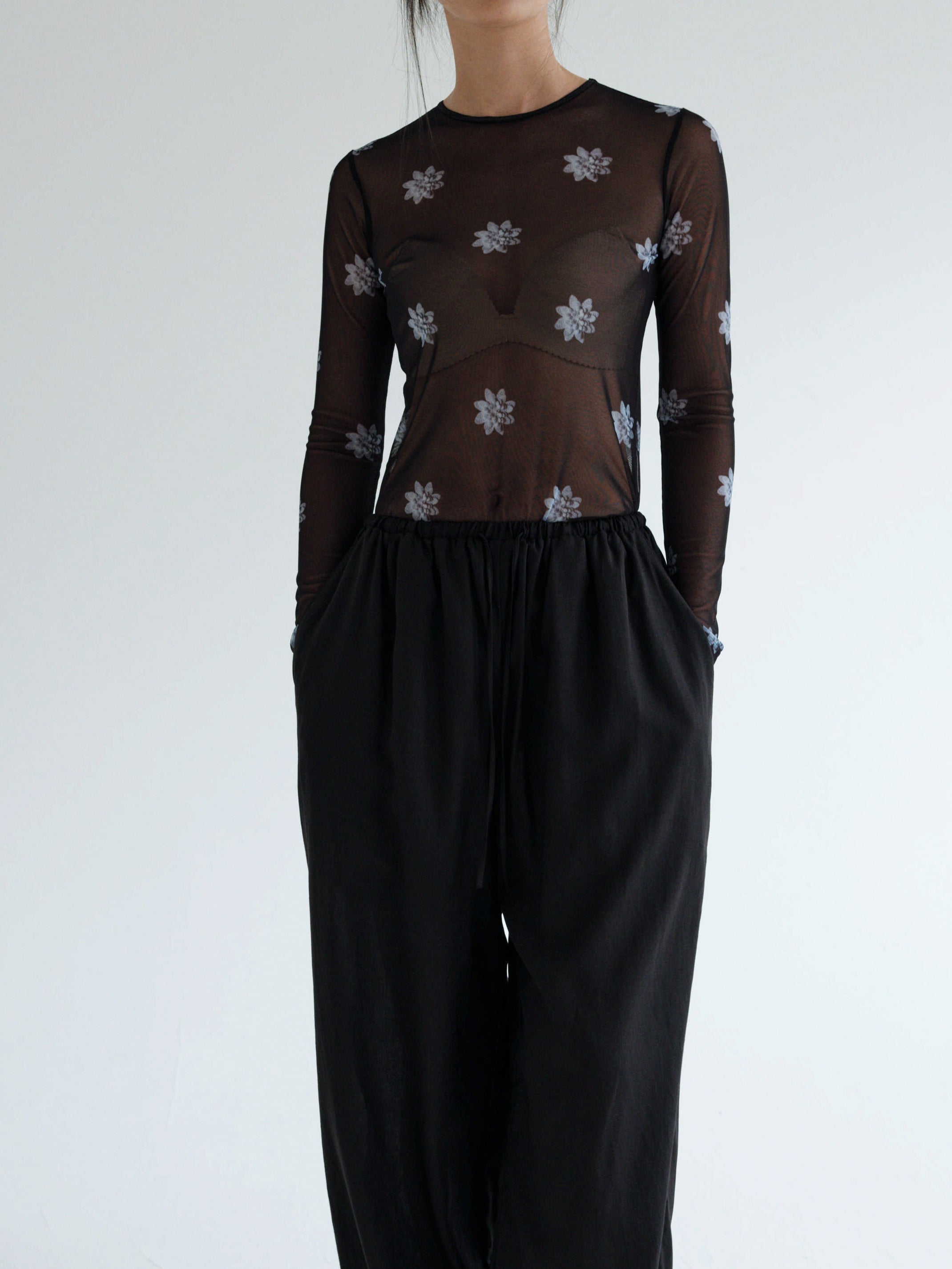 Flora Prints SEE-THROUGH TEE