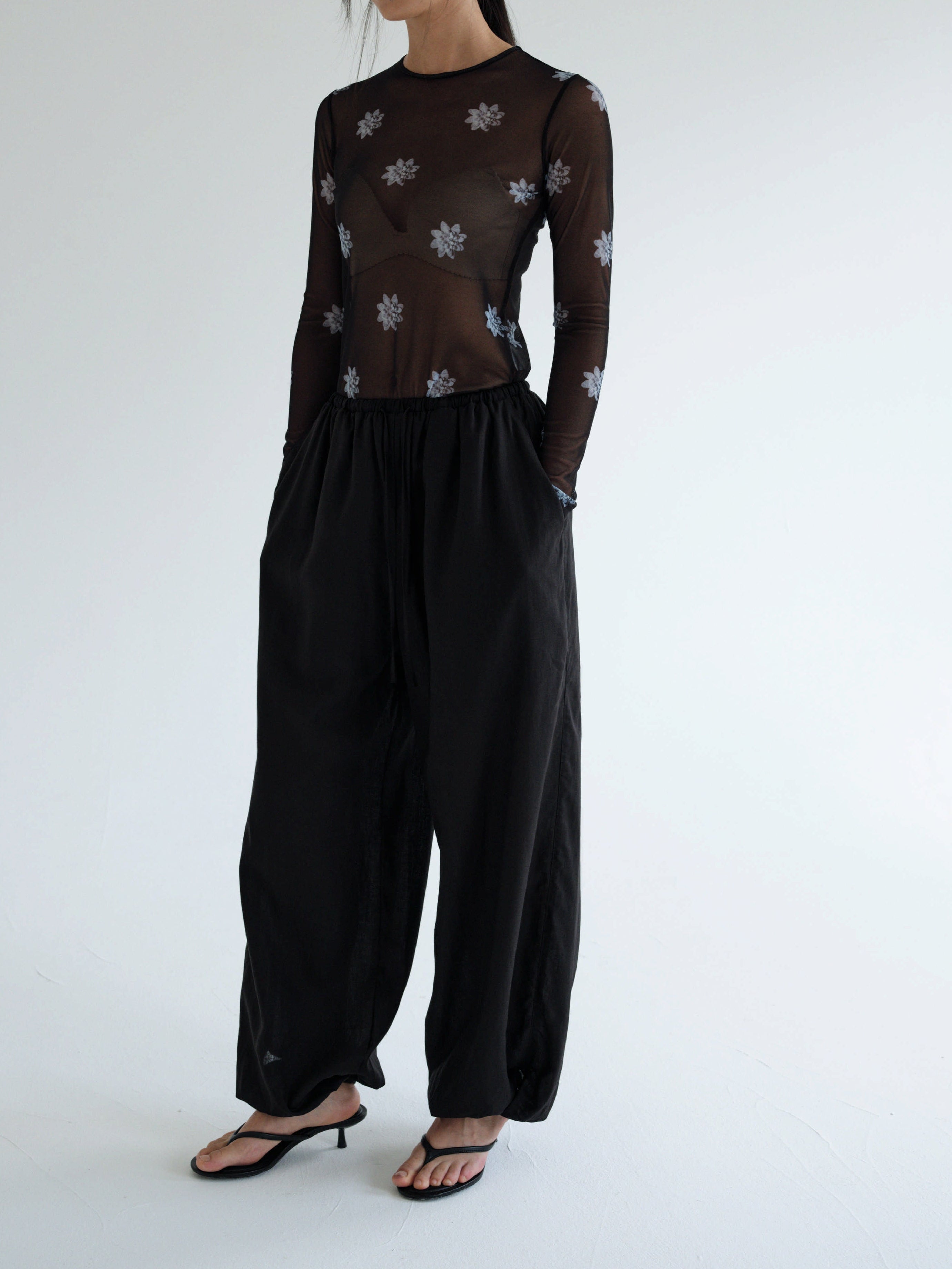 Flora Prints SEE-THROUGH TEE