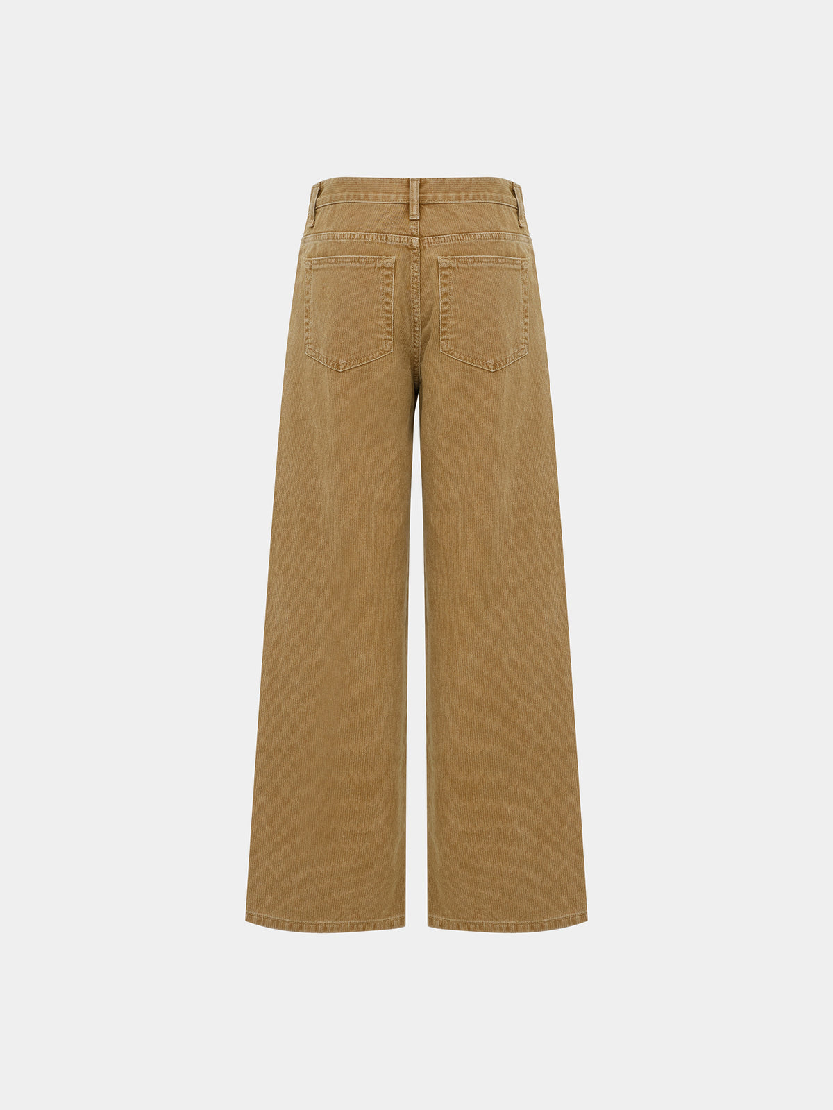 Cotton Camel Wide Leg Pants