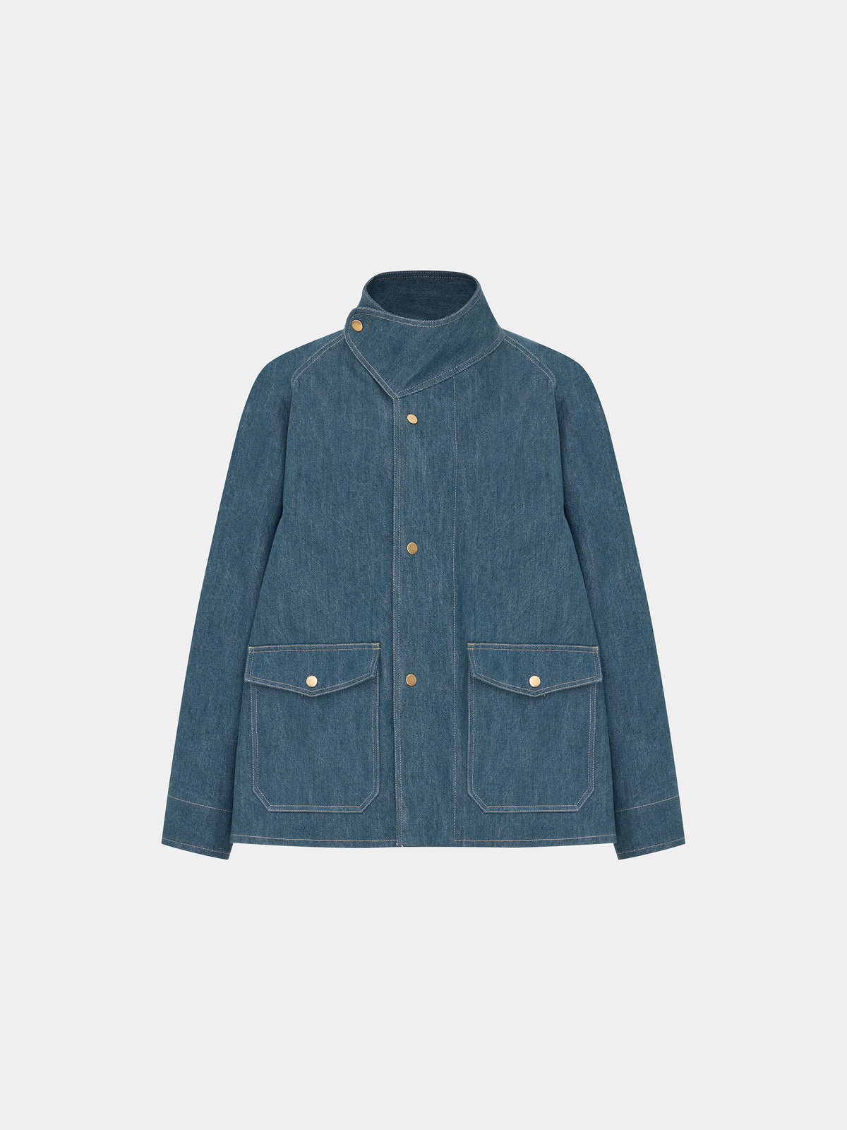 DENIM HIGH-NECK Jacket