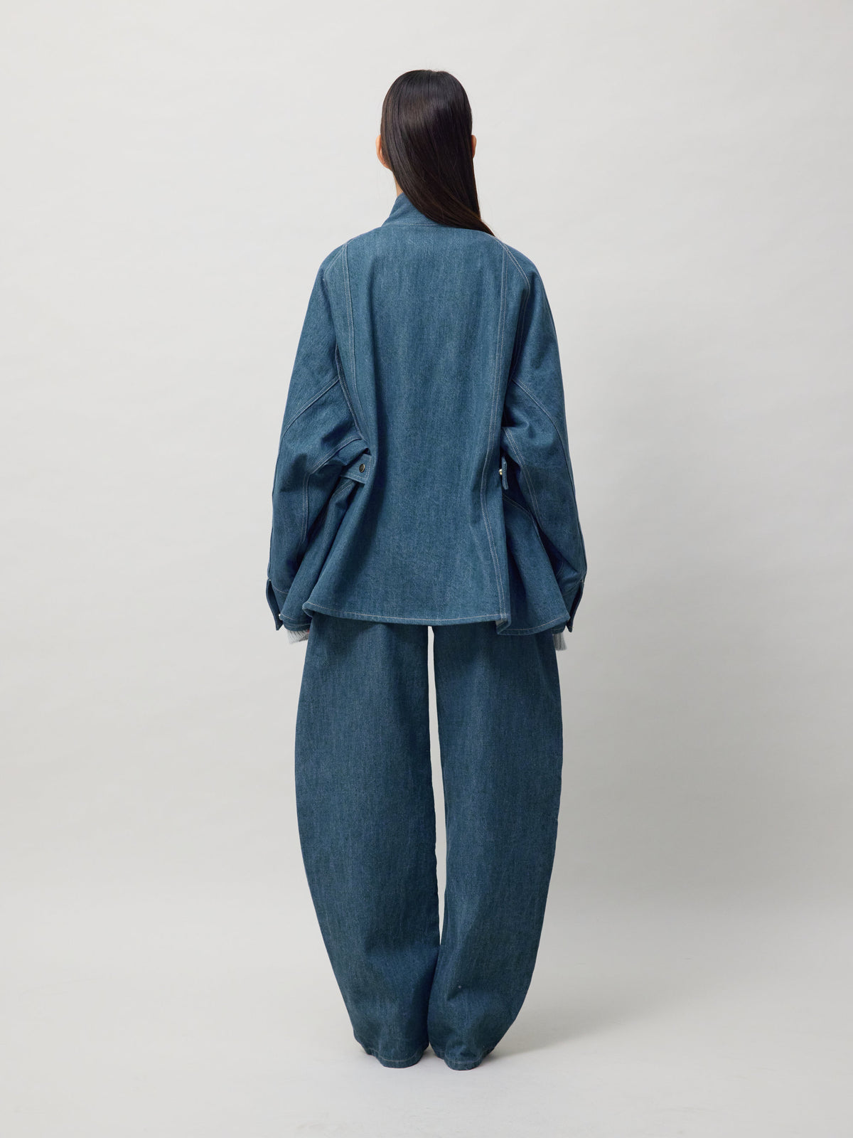 DENIM HIGH-NECK Jacket