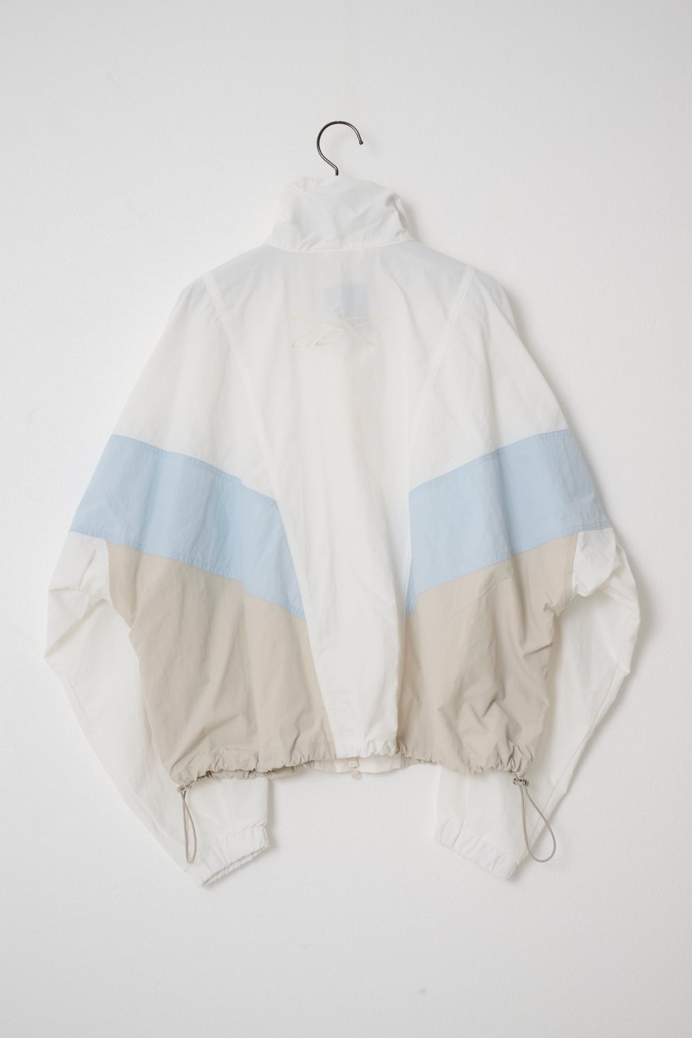 Zip Stand Collar Blouson - White