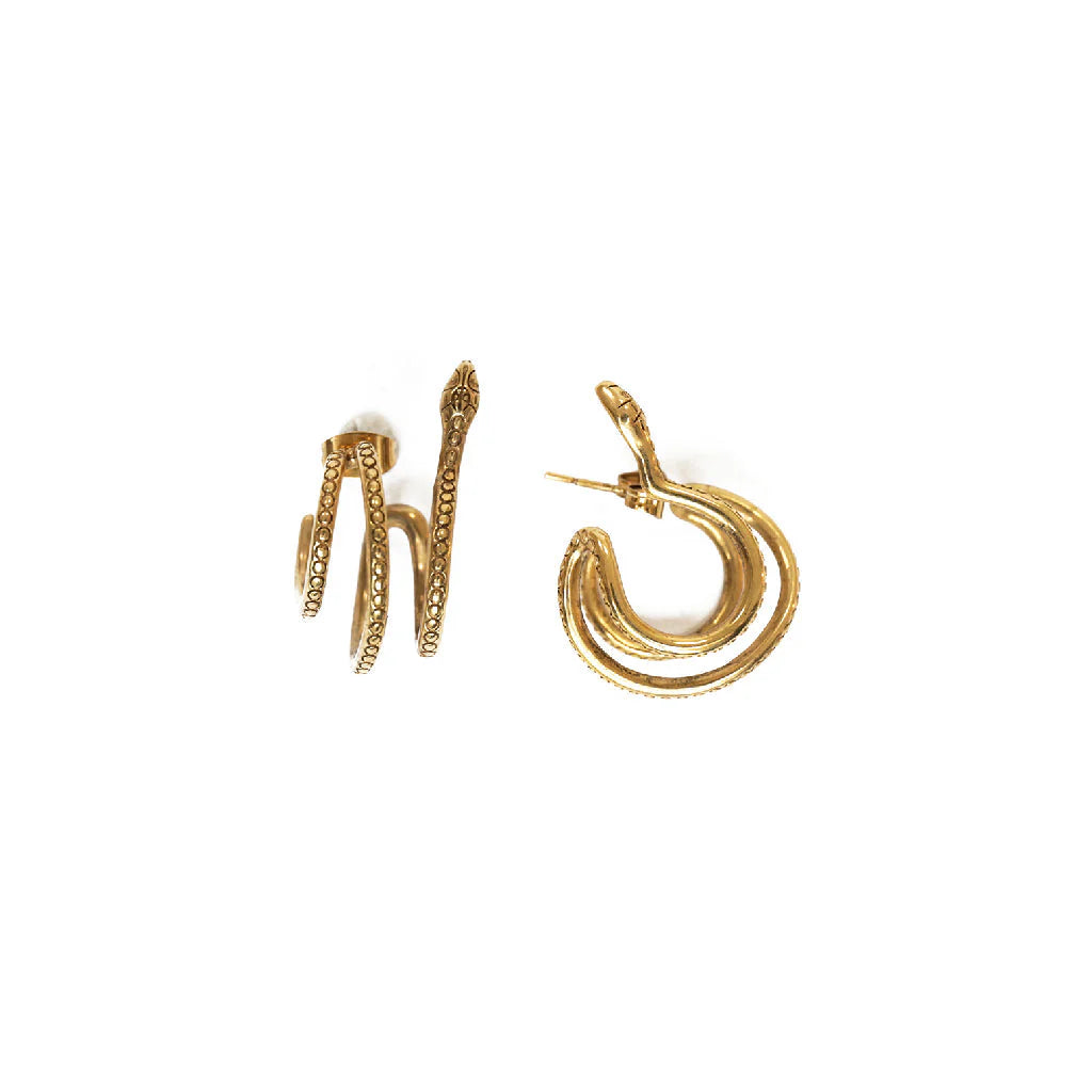 Sissi double hoop earrings