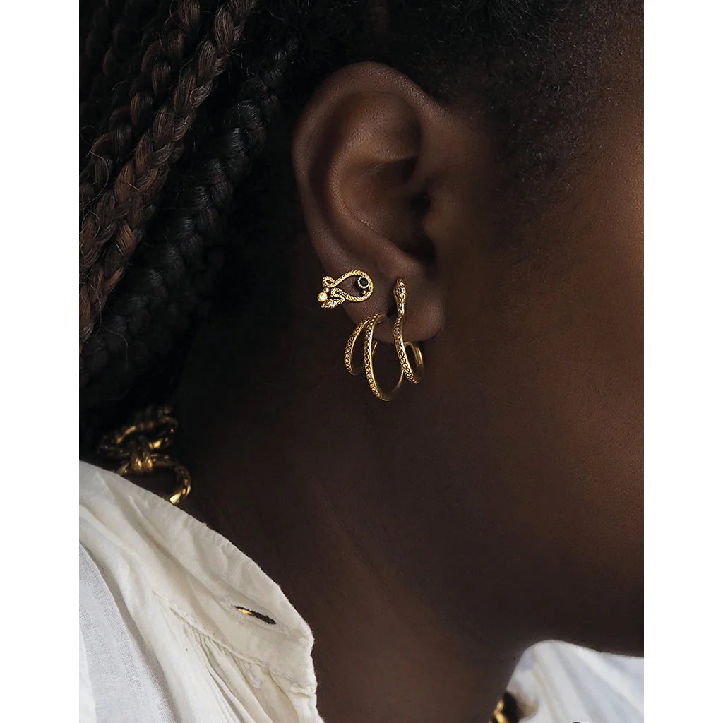 Sissi double hoop earrings