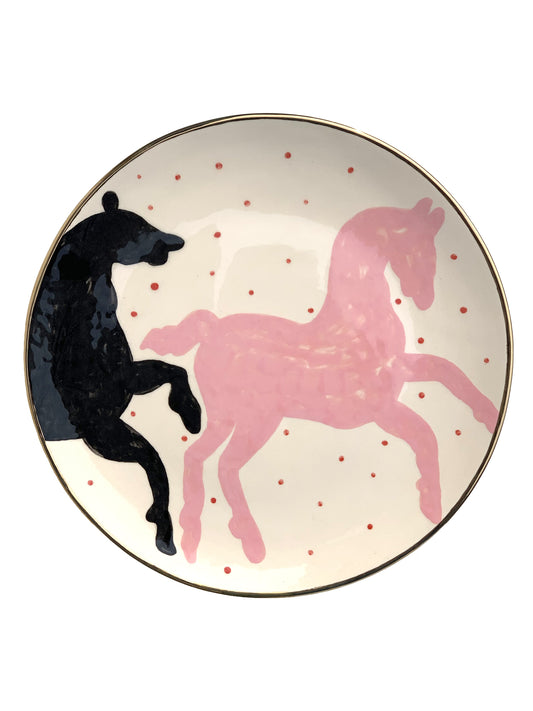 Gunia Project - Ceramic plate with horses