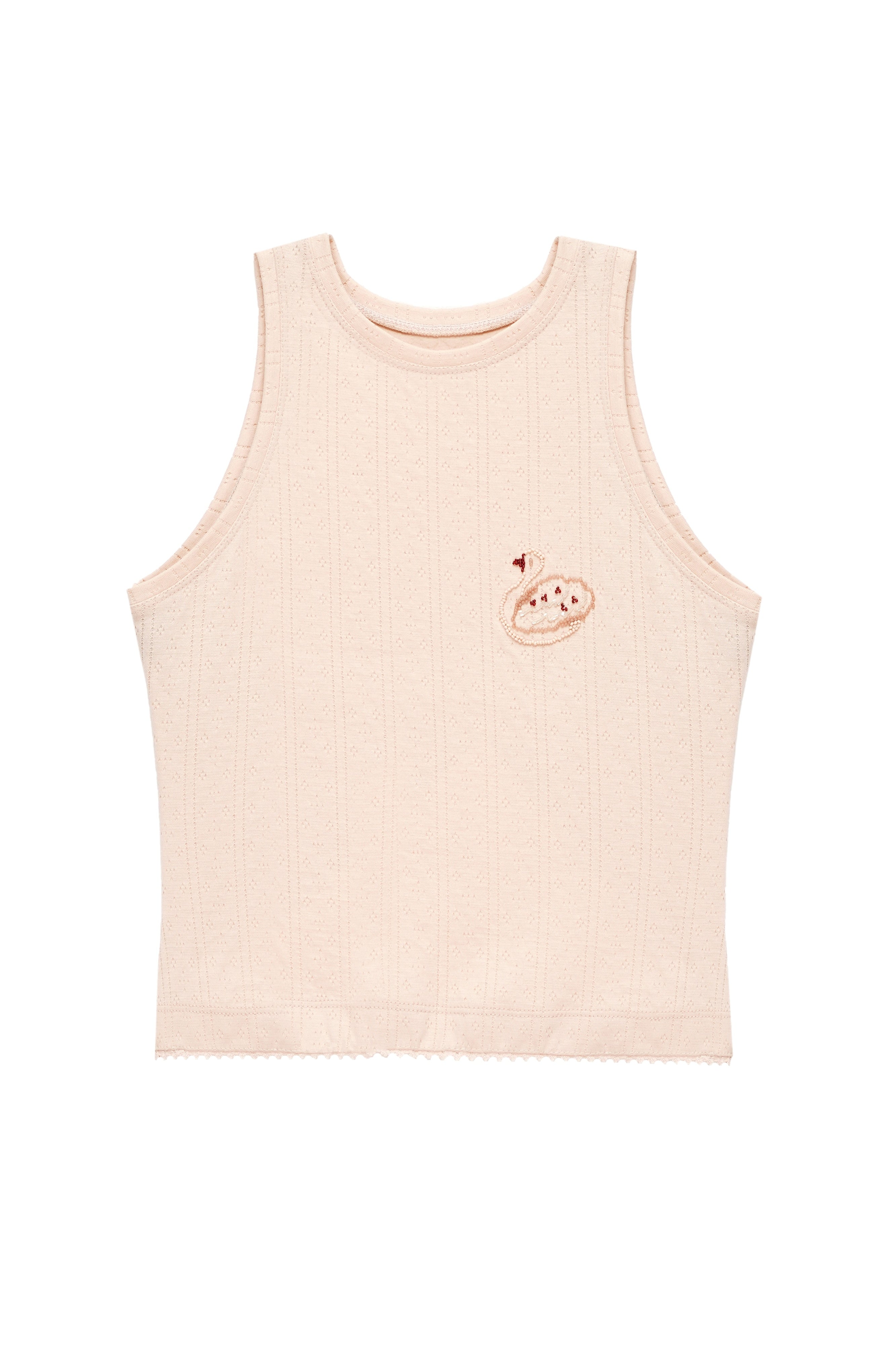 TEXTURED TANK TOP IN PINK