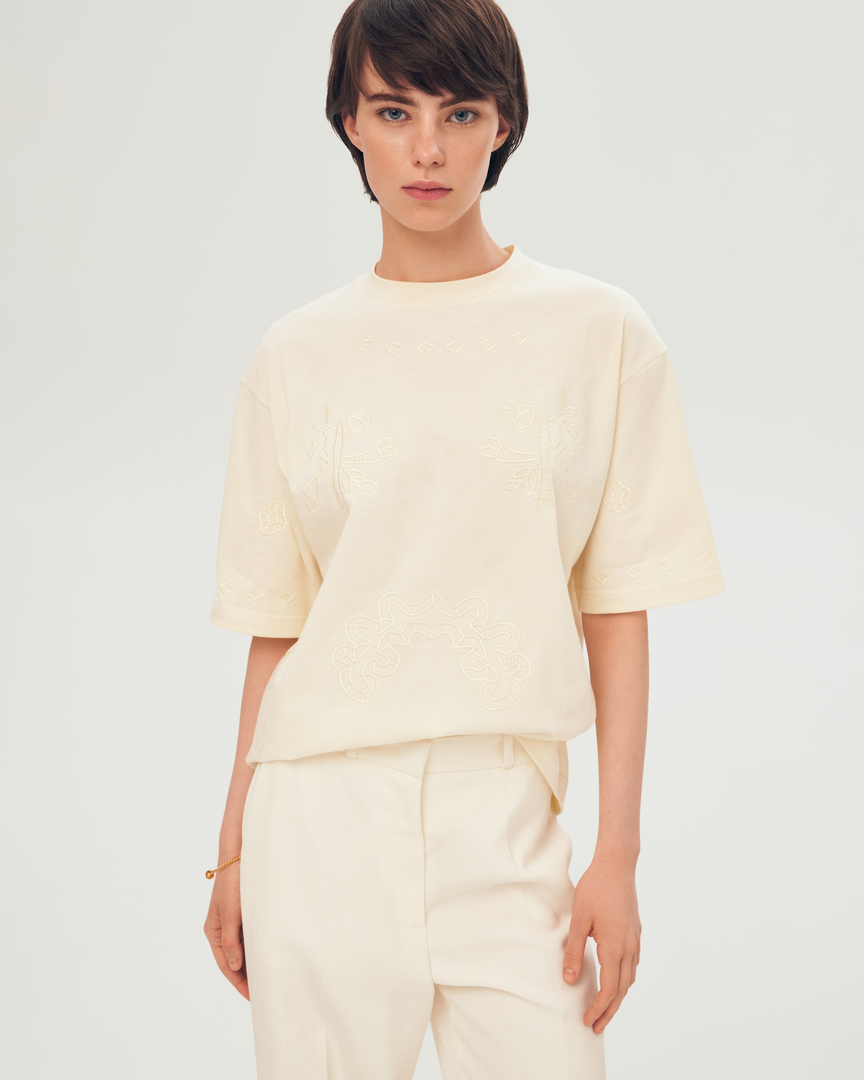 MALVA T-SHIRT - Milk