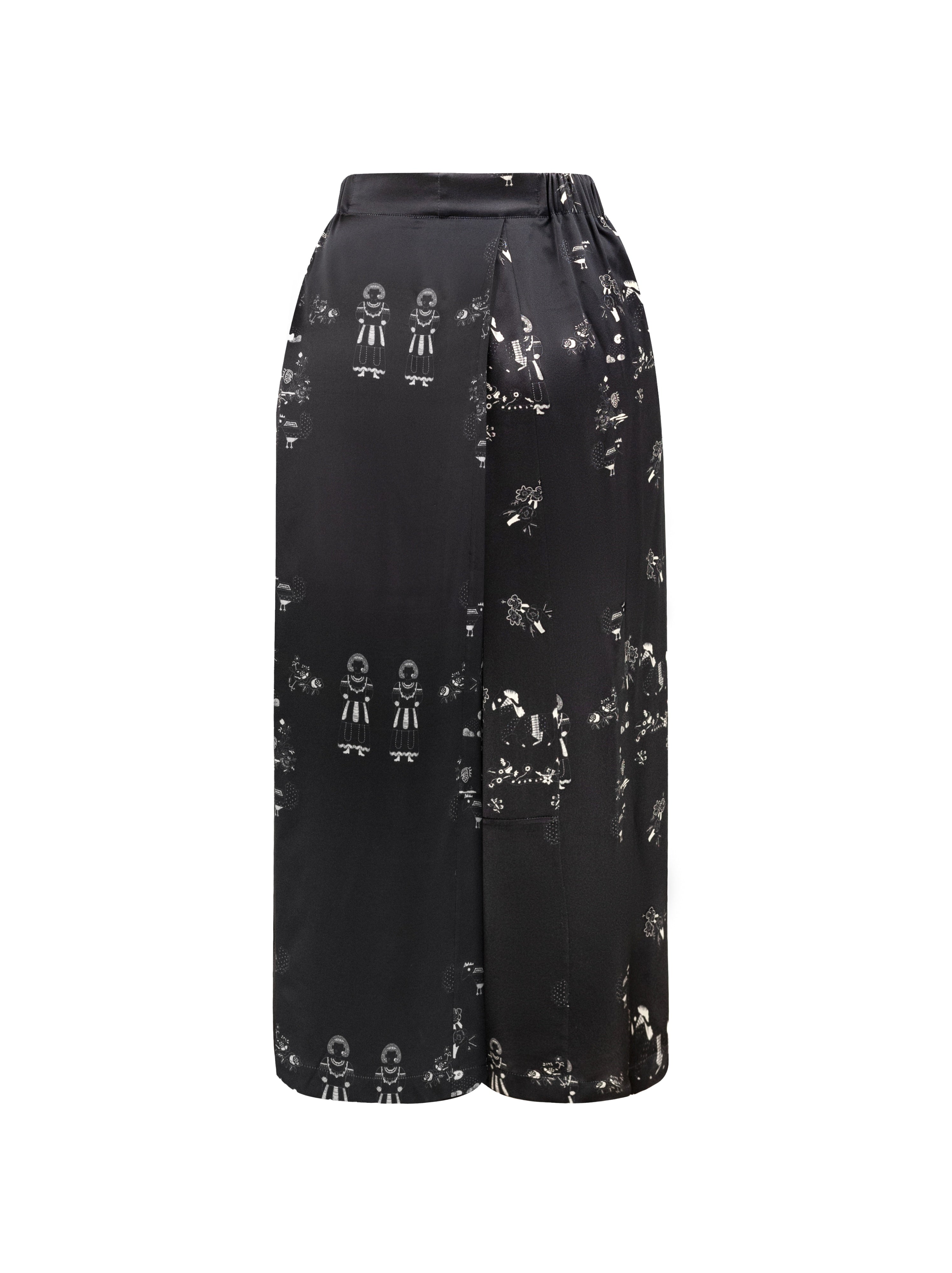 USTYNA PRINT SILK PANTS