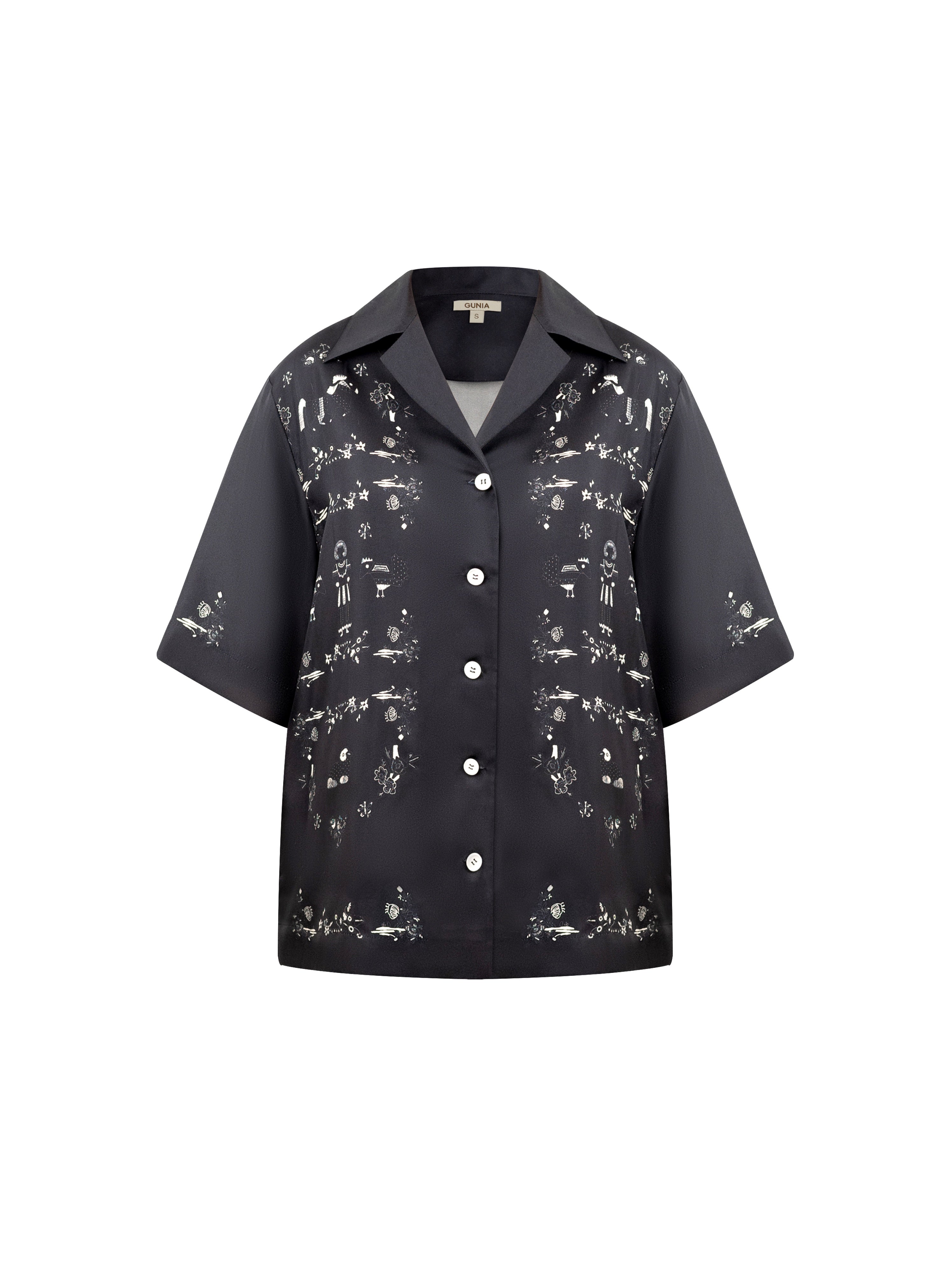VEKLA PRINT SILK SHIRT